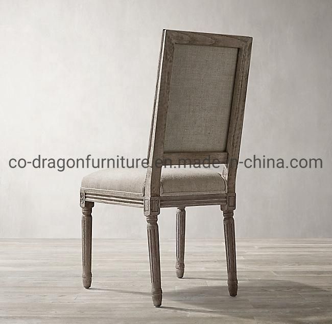 Fashion Light Luxury Solid Wood Dining Chair Furniture with Fabric