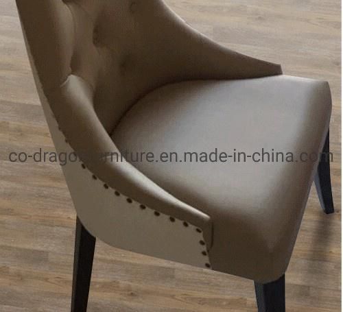 European Style High Quality Leather Dining Chair for Home Furniture