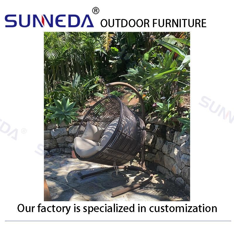 Garden Waterproof Customize Weaving Luxury Wholesale Lounge Wicker Rattan Chair