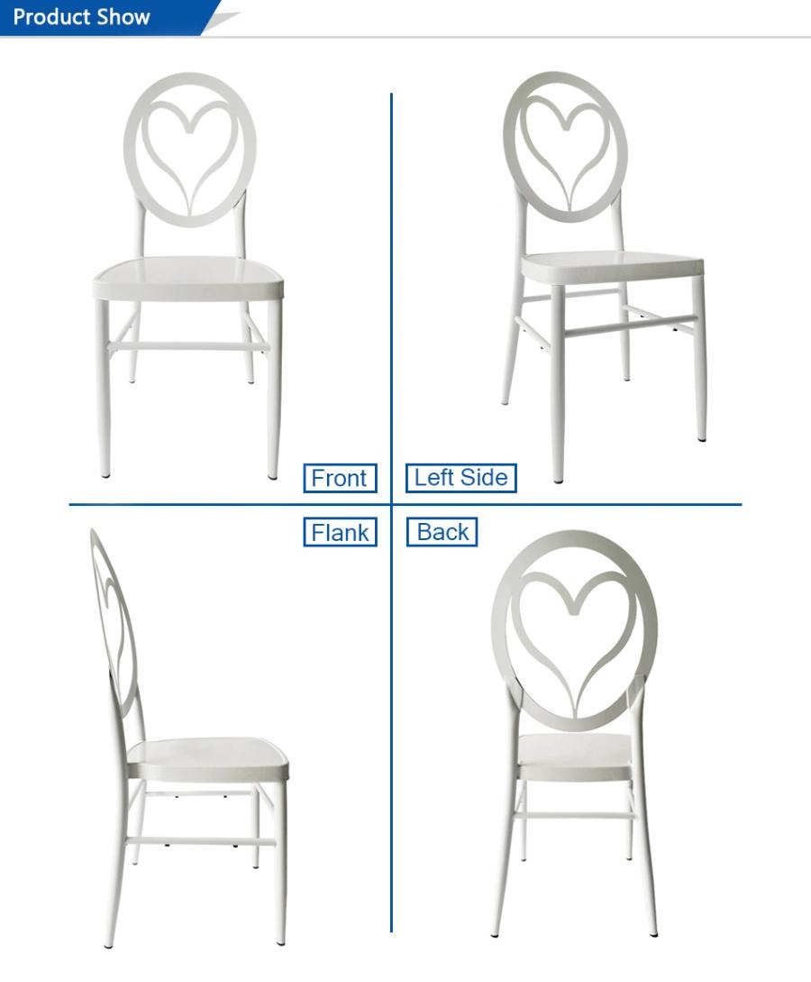 Cheap Stacking Heart Shape Wedding Chiavari Chair for Banquet
