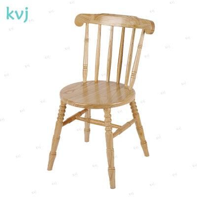 Kvj-7012 Round Bamboo Style Windsor restaurant Solid Wood Chair