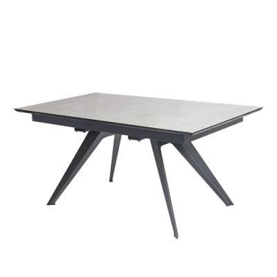 Factory Extension Modern Furniture Glass Dining Table