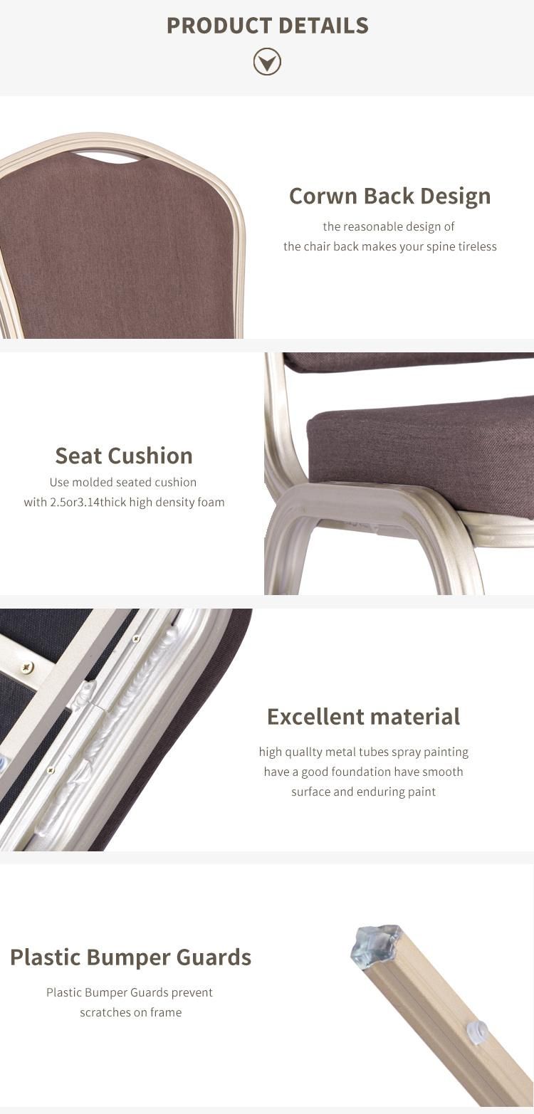 Foshan Factory Stackable Metal Hotel Banquet Chair Modern Furniture