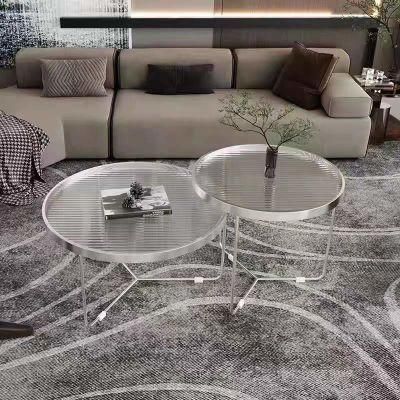 Wholesale Living Room Glass Marble Apartment Round Small Coffee Table