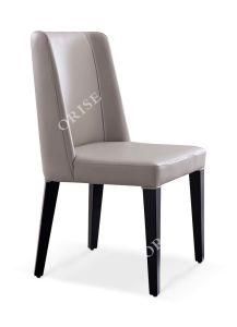 New Orise Home Furniture Dining Room Furniture Ash Wood Frame Bonded Leather Chair