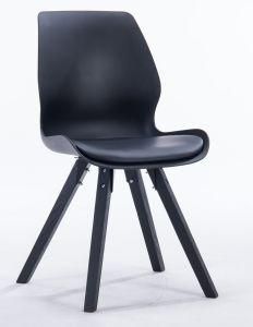 PP Plastic Modern Wooden Dining Chair