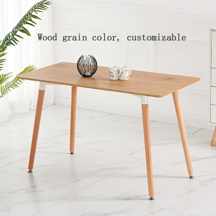 Nordic Dining Room Tables Rectangular 120*80*75cm Table MDF