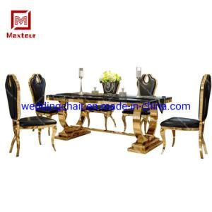 Home Use 1.5m Long Marble Dining Table