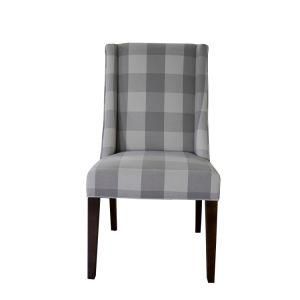 Fabric Dining Chairs Modern Restaurant Dining Chair Solid Wood Legs
