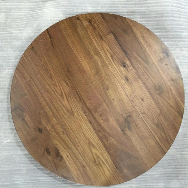 Coffee Shop Furniure Solid Wood Round Dining Table Top