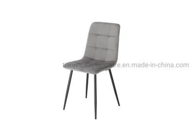 Laynsino French Pink Velvet Upholstered Modern Dining Room Chair for Restaurant, French Luxury Dining Chair
