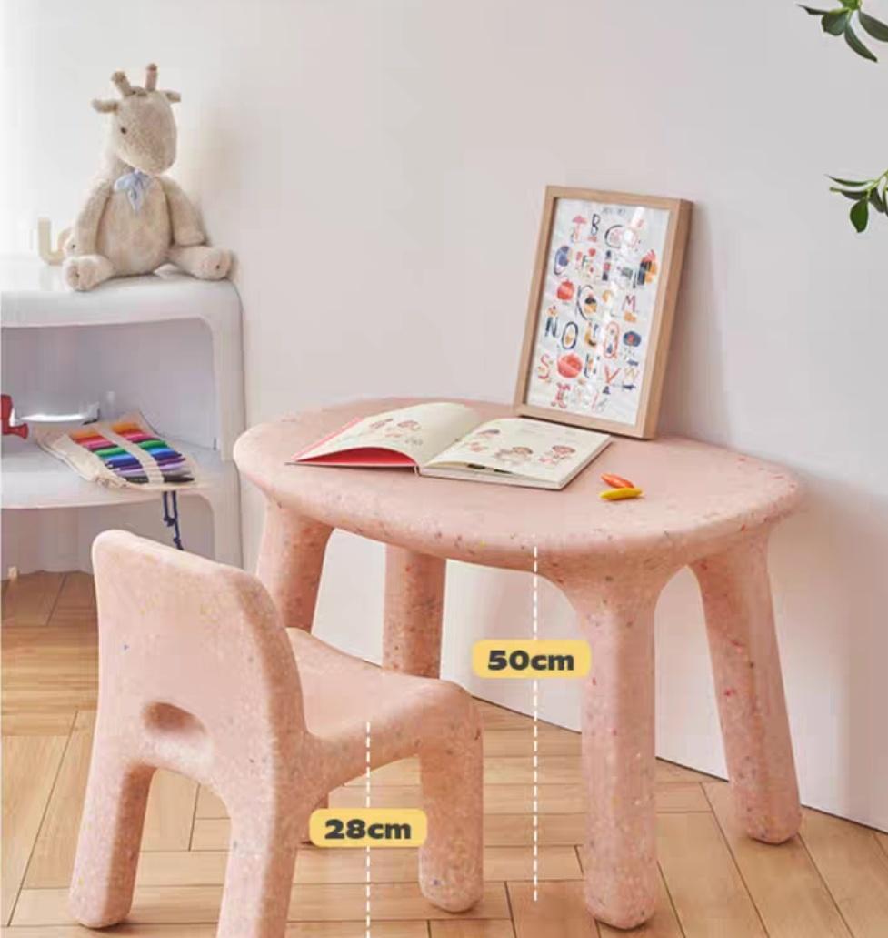 Plastic Kindergarten Plastic Baby Dining Children Chair Set
