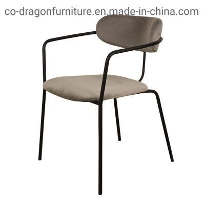 Wholesale Market Metal Dining Chair with Arm for Dining Furniture