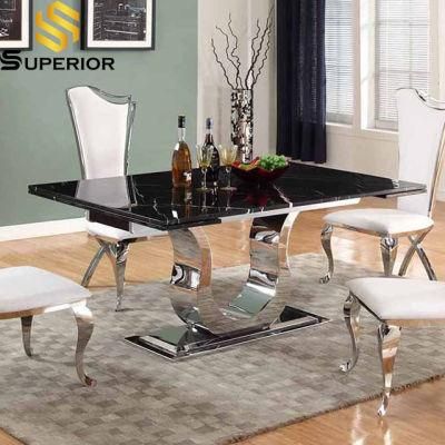 Family Expenses Dinner Furniture Rectangular Dining Table with 6 Chairs