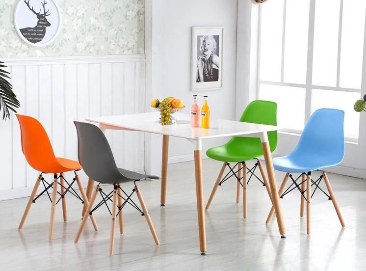 Low Price Elegant Design Green Bistro Office Dining Side Plastic Chairs for Dining Table