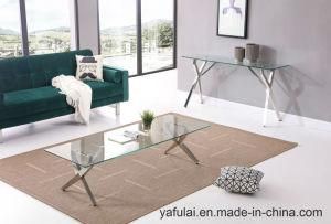 Modern Design Temered Glass Coffee Table Side Table Furniture Set