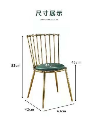 Modern Home Furniture Hotel Hall Living Room Stainless Steel Wedding Banquet Party Chair