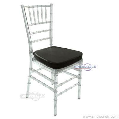 Knock Down Design Crystal Clear Transparent Chiavari Chair for Wedding Event