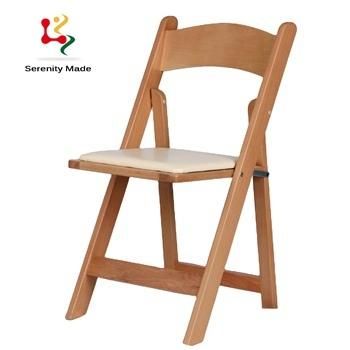 Hot Sale Foldable Solid Wooden with PU Seat Event Hire Chair