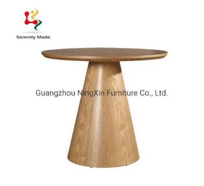 High-End Commercial Bar Furniture Round Wooden Frame Bar Table