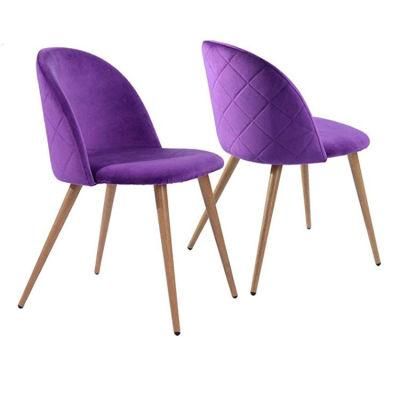 Nordic Restaurant Modern Upholstery Arm Fabric Velvet Dining Chairs