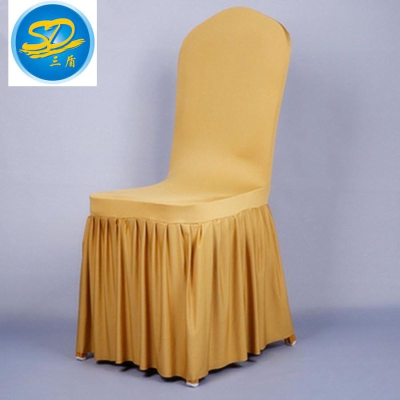 Special Skirt Design Hotel Banquet Spandex Polyester Chair Cover