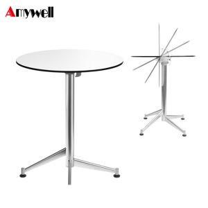 Amywell modern Furniture Compact Laminate HPL Round Dining Table