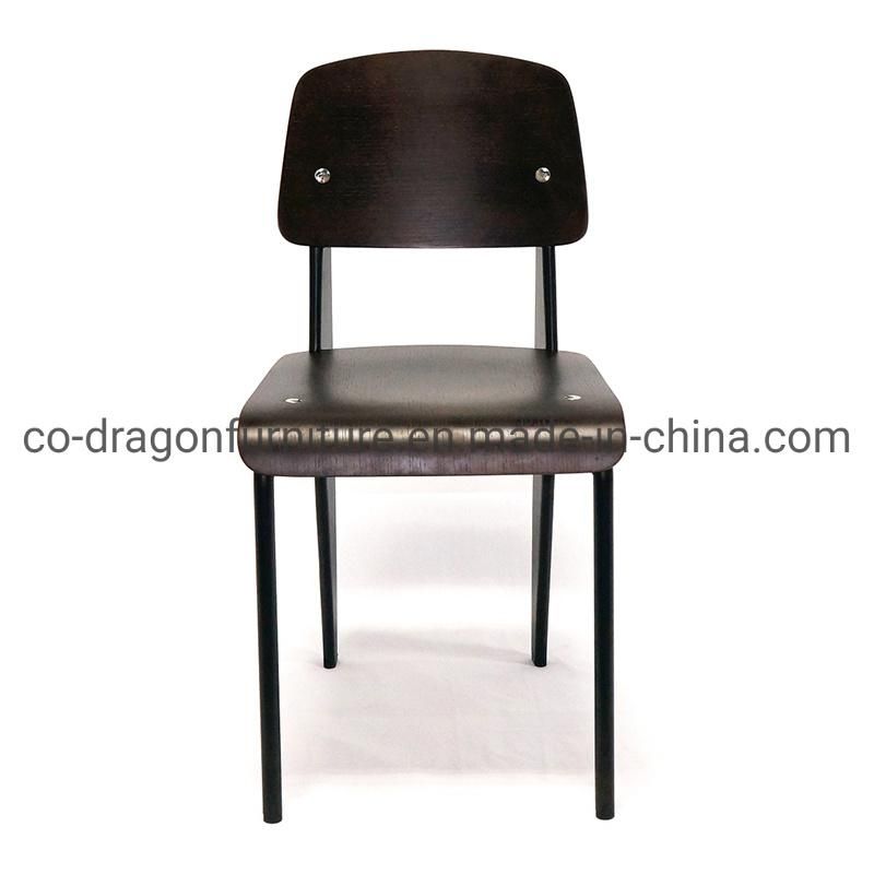 Wholesale Furniture Steel Restaurant Chair with Wood for Dining Furniture