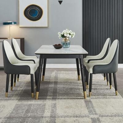 Hot Sale Room Furniture Modern Dining Table with Marble Top