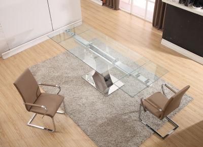 Extension Glass Modern Dining Table Set