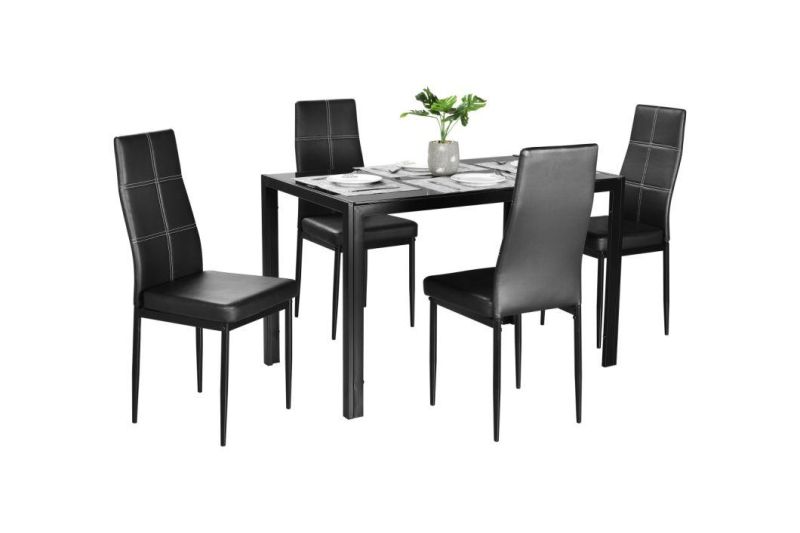 Modern Home Furniture Metal Frame Restaurant Marble Dining Table