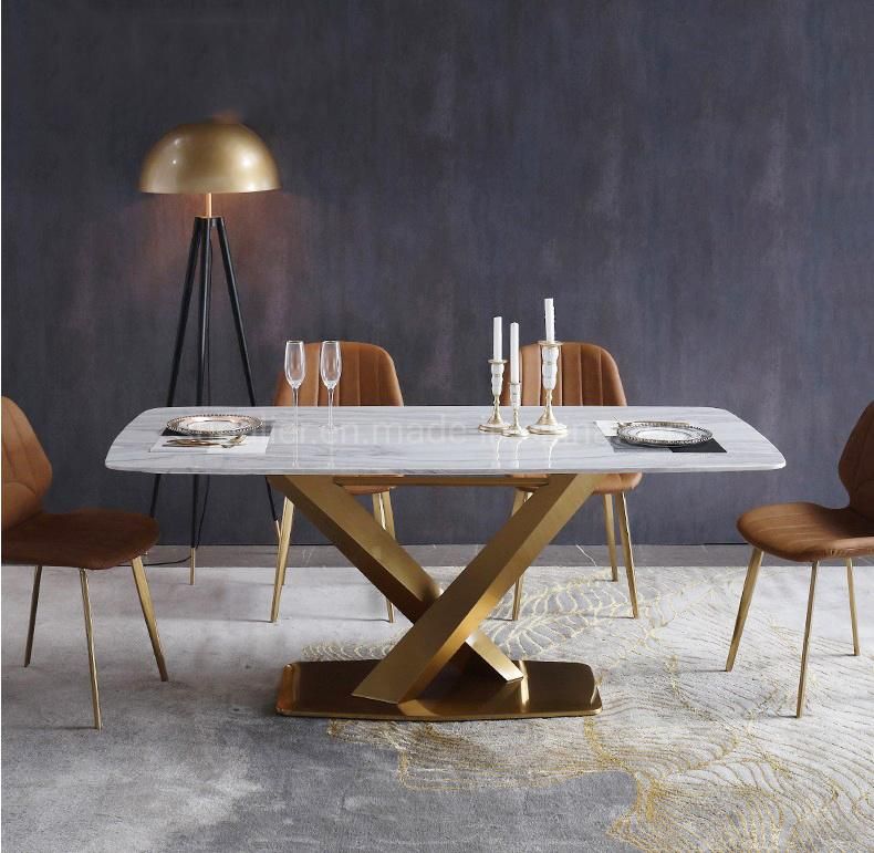 Italian Style Retaurant Furniture Black Metal Special Dining Tables