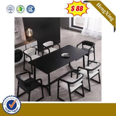 Wholesale Market Antique Wooden Home Restaurant Dining Living Room Furniture Set Dining Chair Dining Table with Metal Leg