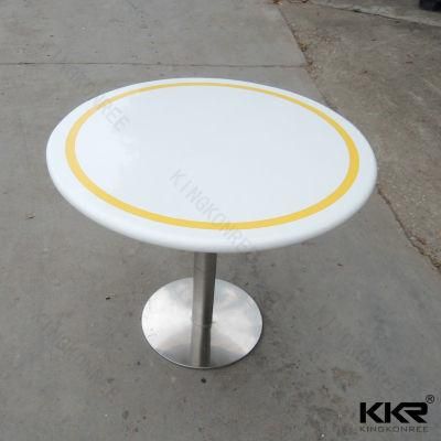 600mm Small Dubai Arabic Stone Resin Dining Table Marble Coffee Table