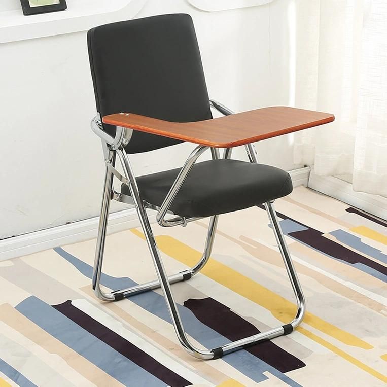 Cheap Home Indoor Hotel Meeting Silla Wood PU Metal Folding Chair