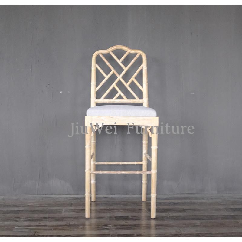 Hotel Home Indoor Hamptons Style Wedding Event Faux Bamboo Dining Chair Wood Chairs with Good Price