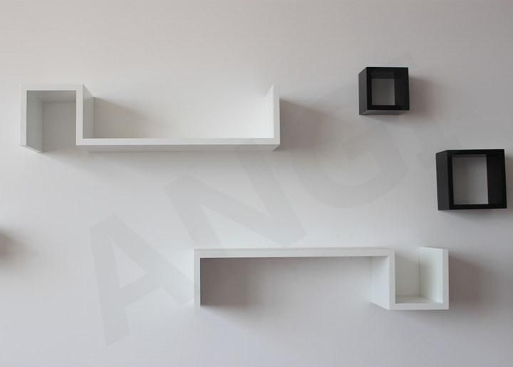 Angi Wall Shelf Set of 2 Display Rack Book Shelf Furniture GB2803