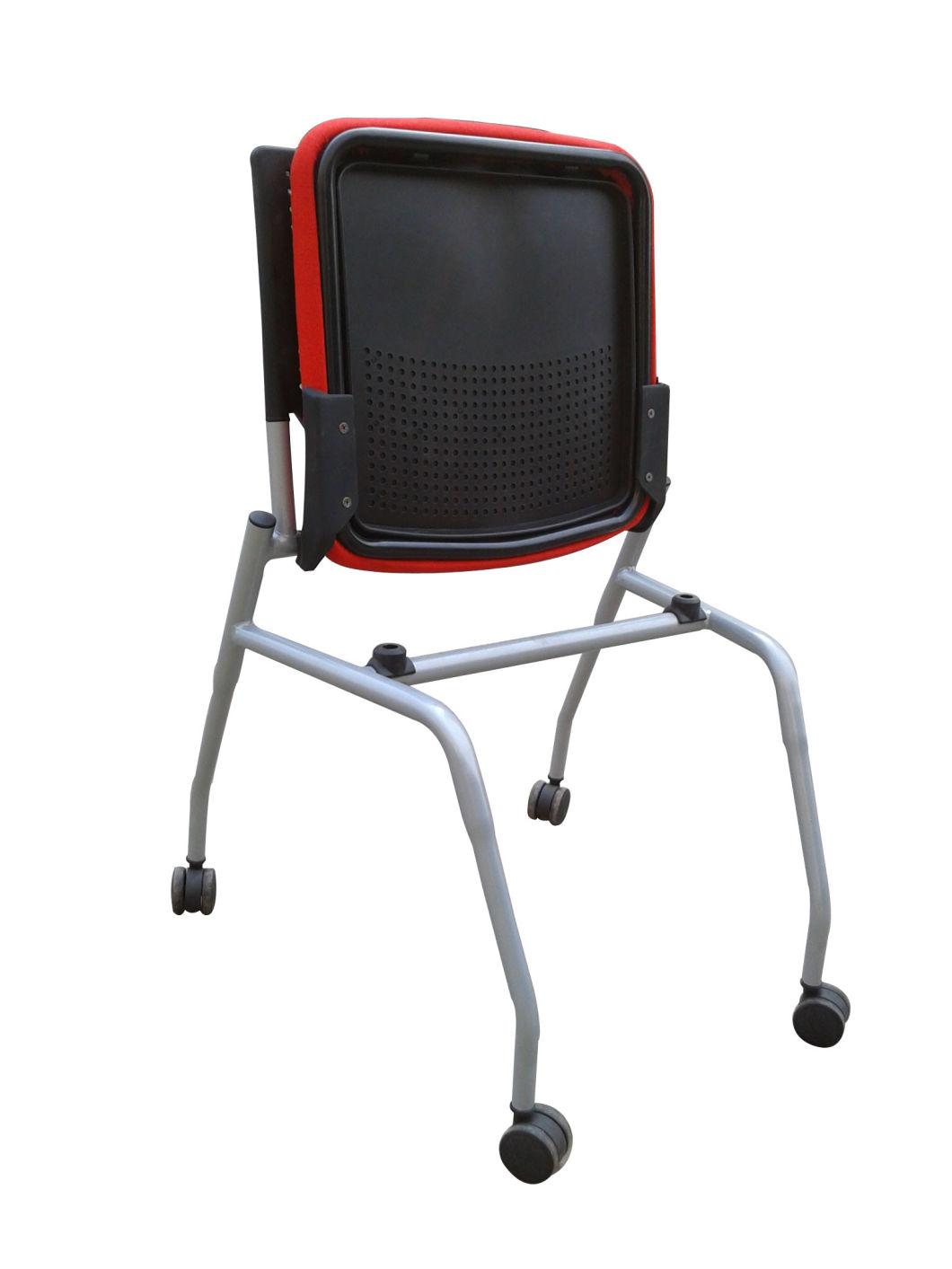 Modern Furniture Metal Leg Plastic Folding Meeting Training Chair