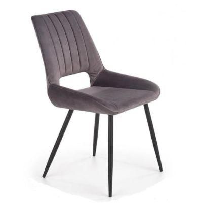 Free Sample Wholesale Design Room Furniture Nordic Velvet Modern Luxury Dining Chairs with Metal Legs Black Gold