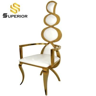 Saudi Arabia Wholesale King Throne Chair Wedding Tiffany Gold Armchair