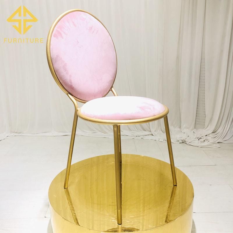 2020hot Supply Wedding Bride Chair with Pink Velvet