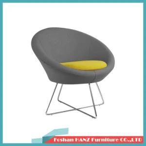 Hot Sale Hotel Restaurant Furniture Living Room Coffee Shop Upholstered Metal Leg Chair