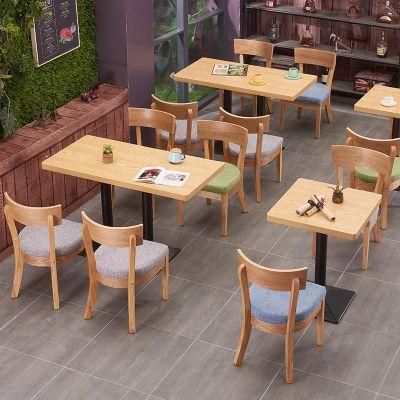 Hot Sell Wooden Dining Chair for Coffee Shop Furniture Sets for Western Restaurant Furniture Sets with Chair and Table