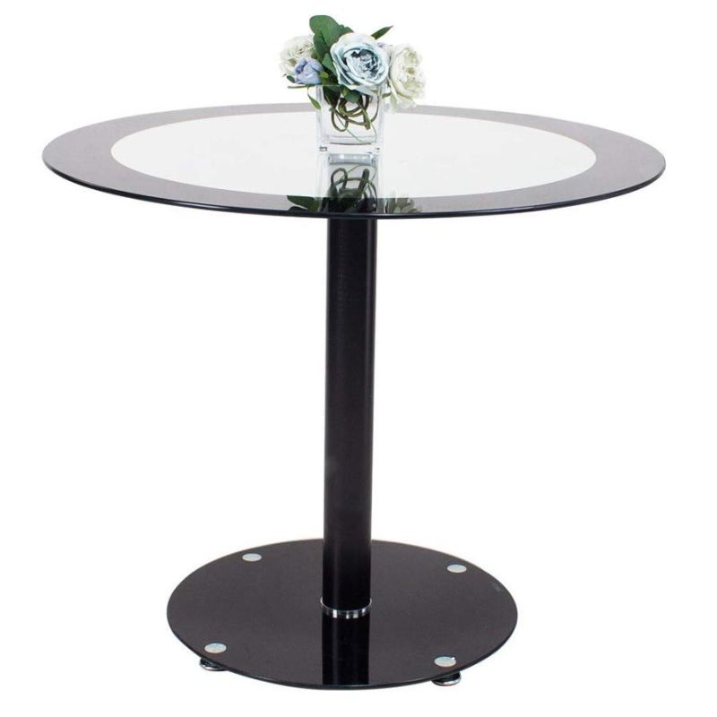 Wholesale Customized Modern Indoor Banquet Table Round Glass Restaurant Table