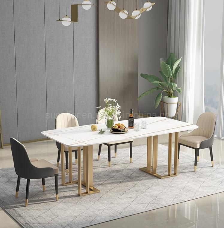 Hot Sale Sintered Stone Dining Table and Chair Home Furniture
