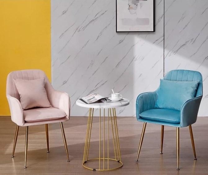 Wholesale Free Samples of Metal Leg Black Design Room Furniture Nordic Velvet Modern Deluxe Dining Chair
