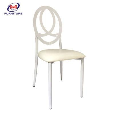 Royal Event Hall Furniture White Steel Banquet Phoenix Chair for Sale