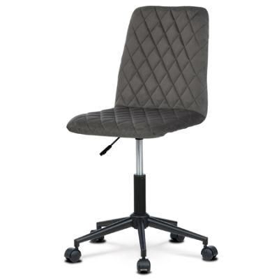 Velvet Fabric Swivel Adjustable Height Office Chair for Home Use