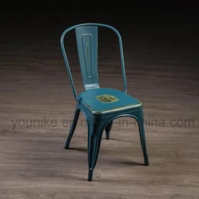 Outdoor Furniture Dining Chair Metal Tolix Chair Green Antique-1