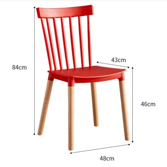 Factory Wholesale Nordic Plastic Windsor Chair Simple Negotiation Chair Small Apartment Dining Chair American Plastic Study Chair
